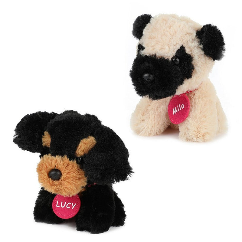 Load image into Gallery viewer, Toi-toys pluchen hondjes in hondenhok koffer 4 stuks
