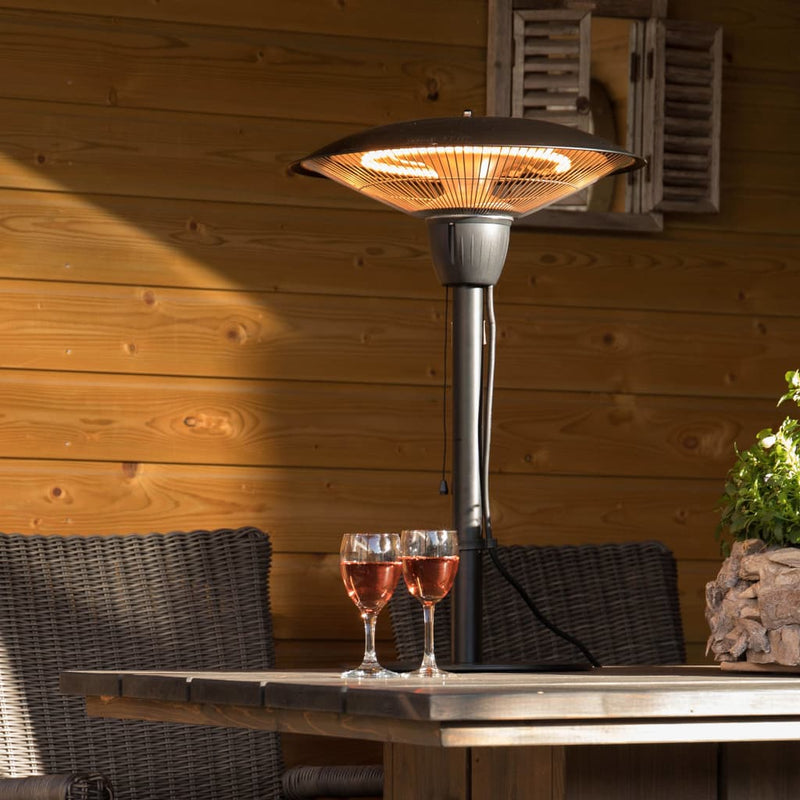 Load image into Gallery viewer, Sunred Sunred Tafelverwarmer Barcelona 1500 W halogeen zwart
