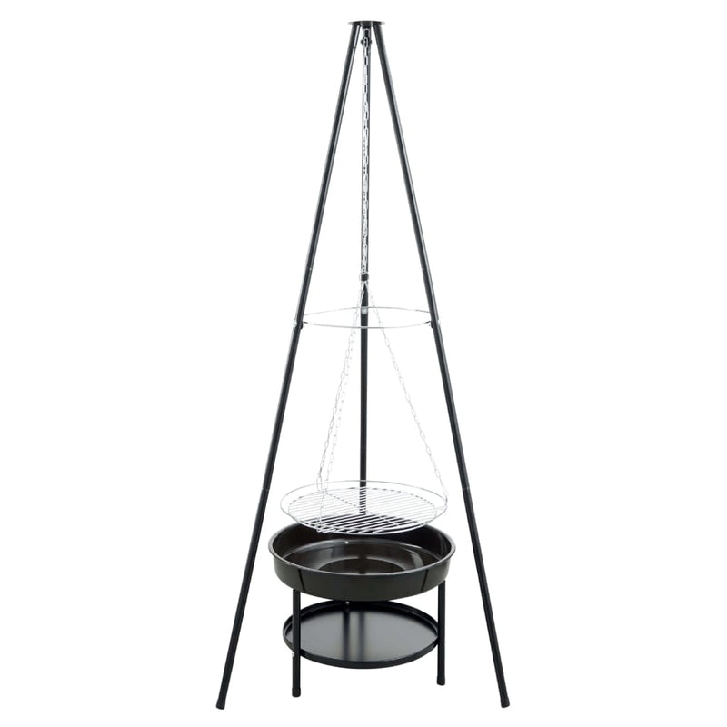 Afbeelding laden in galerijviewer, Redfire tuinbarbecue met driepoot en vuurschaal 50 cm zwart
