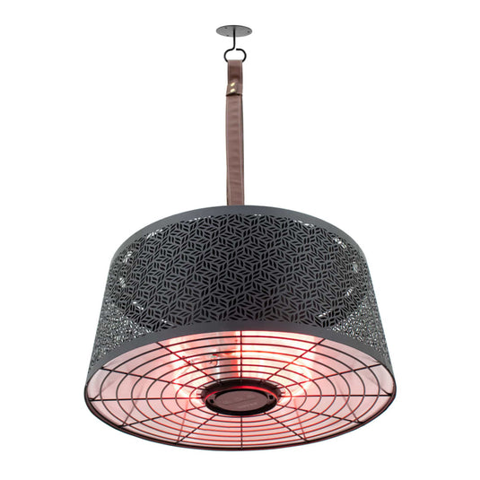 Sunred heater moderna artix ultra smart hangend 2000 w roségoud zwart