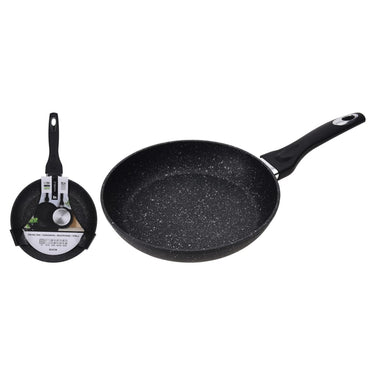 Excellent houseware koekenpan 24 cm gesmeed aluminium