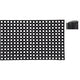 Basic rubberen deurmat met gaten 50x80 cm zwart