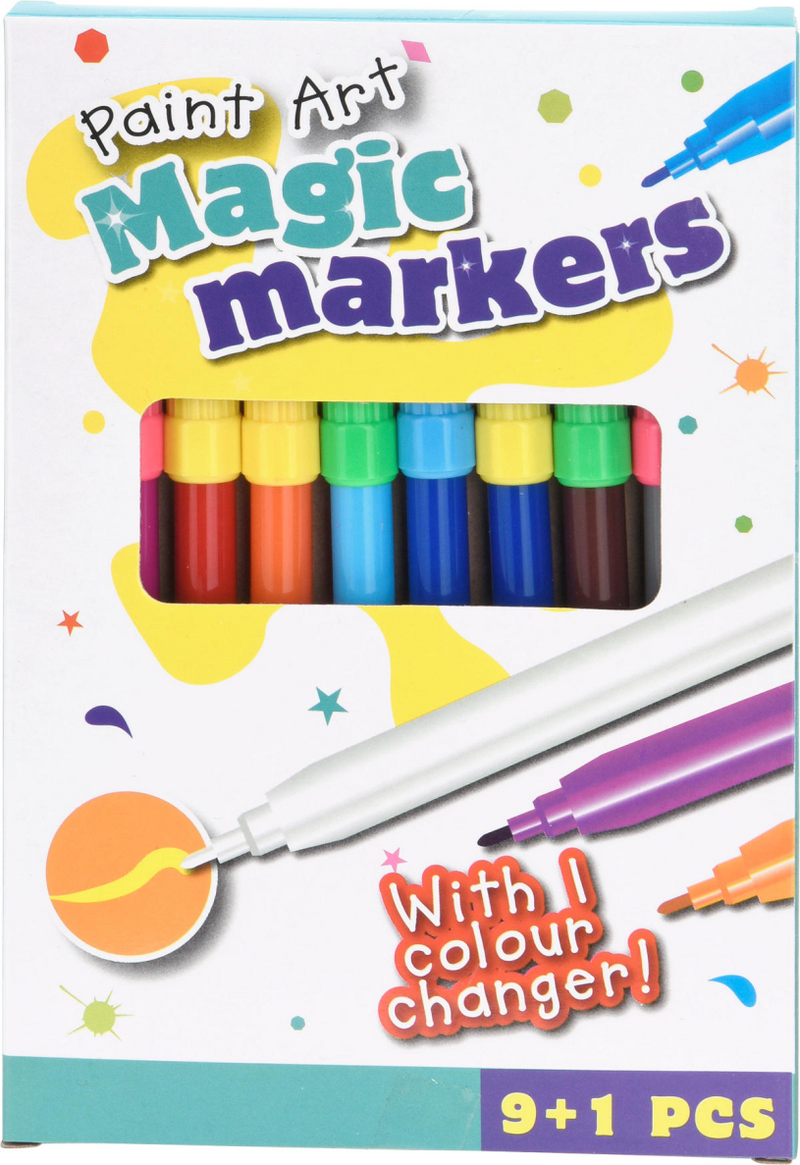 Load image into Gallery viewer, Viltstiften 9 stuks +1 kleurverander stift
