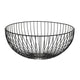 Overige merken metalen fruitmand rond 35x16 cm zwart