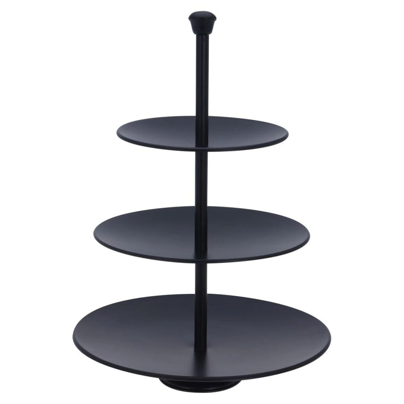 Load image into Gallery viewer, Excellent houseware etagère 3-laags 36,5 cm matzwart
