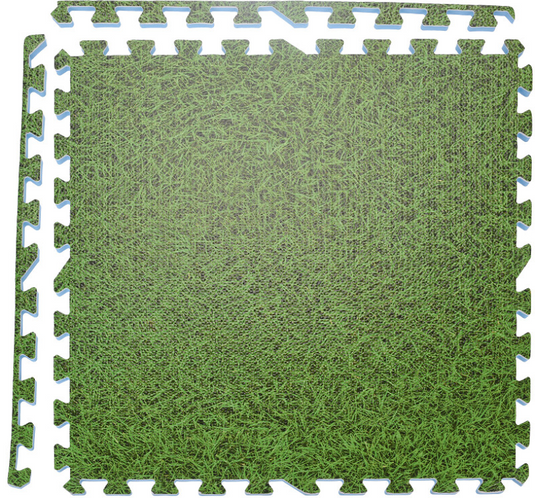 Vloertegels eva 60x60x1cm 4 stuks grasprint