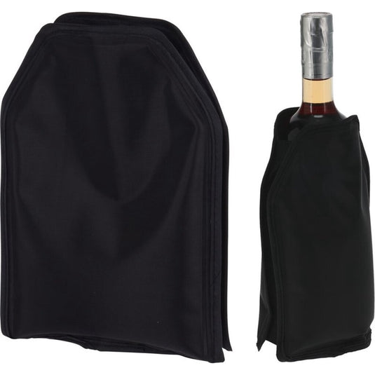 Excellent houseware flessenkoeler 15x22 cm zwart