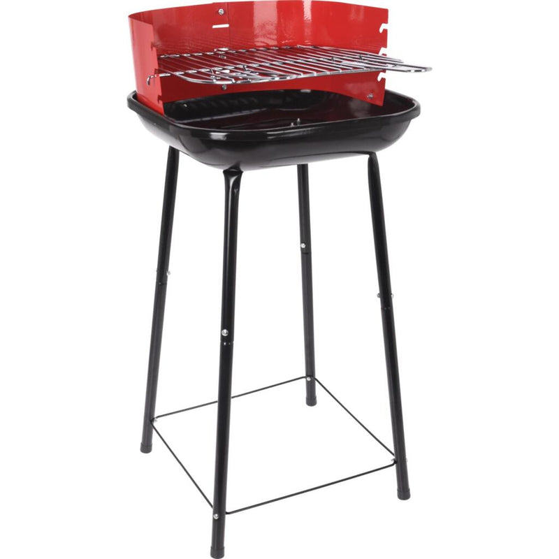 Load image into Gallery viewer, Bbq half open 41 cm rood zwart
