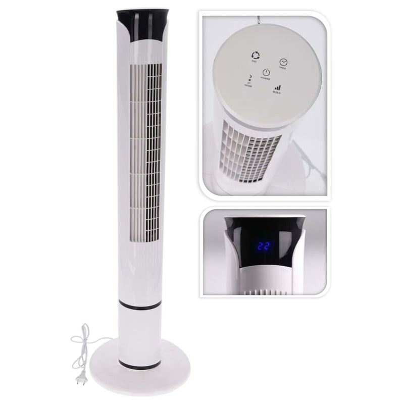 Load image into Gallery viewer, Excellent Electrics Electrics Torenventilator met afstandsbediening 45 W wit
