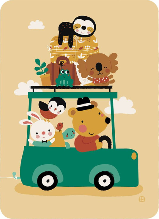 Bora going on holiday ansichtkaart. (5 s | 5 stuks