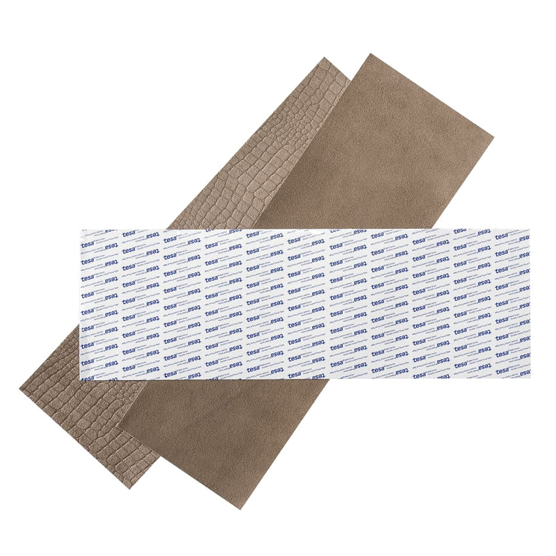 Load image into Gallery viewer, WallArt WallArt 16 st Tegel Stubbs leer grijstaupe
