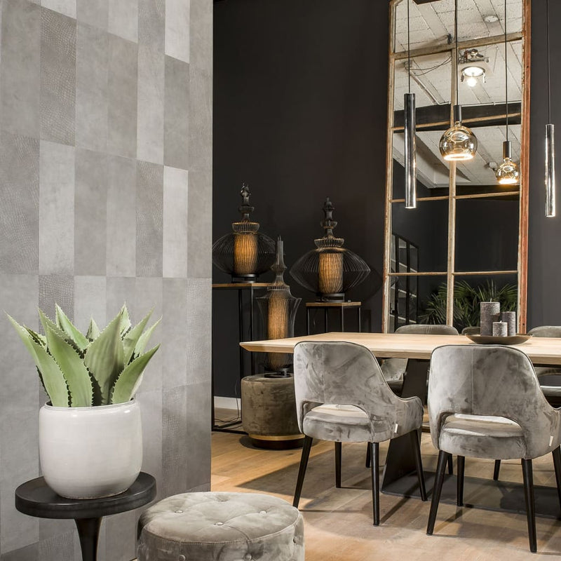 Load image into Gallery viewer, WallArt WallArt 16 st Tegel Lyttelton leer blauwgrijs
