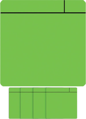 Smit visual magneet scrum - 75x75mm - groen - 5 stuks