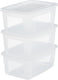 Iris clearbox opbergbox - 11l - kunststof - transparant - 3 stuks