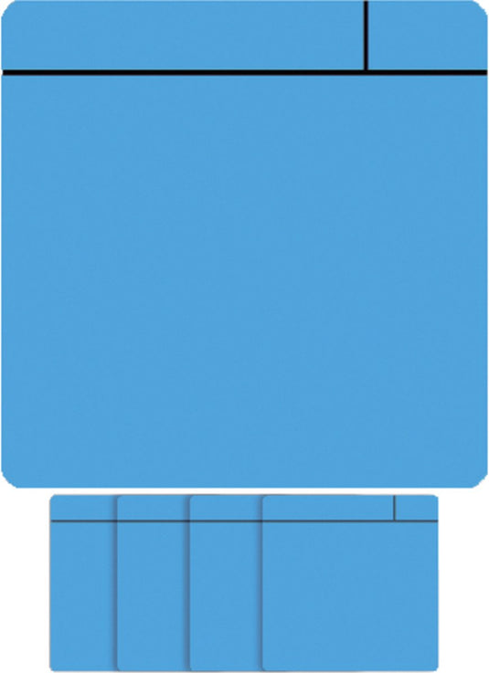 Smit visual magneet scrum - 75x75mm - lichtblauw - 5 stuks