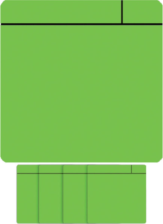 Smit visual magneet scrum - 75x75mm - groen - 5 stuks