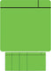 Smit visual magneet scrum - 75x75mm - groen - 5 stuks