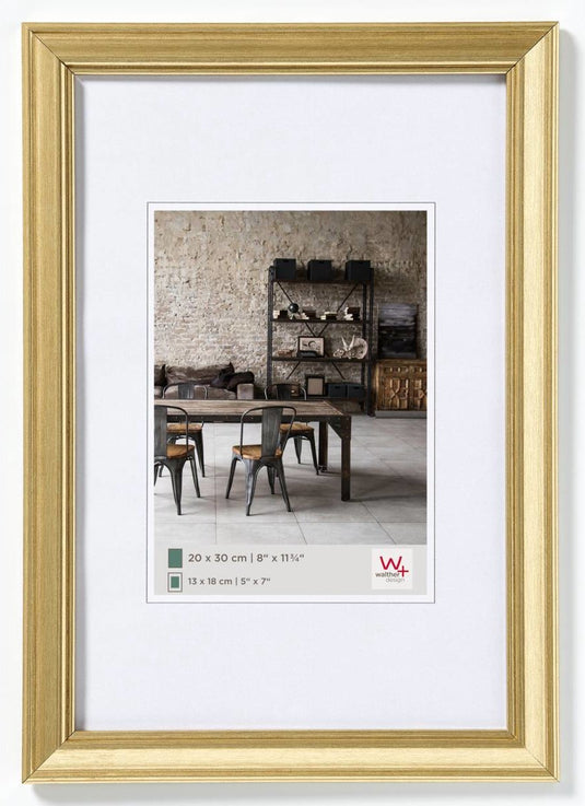Walther lounge - fotolijst - fotoformaat 20x30 cm - goud