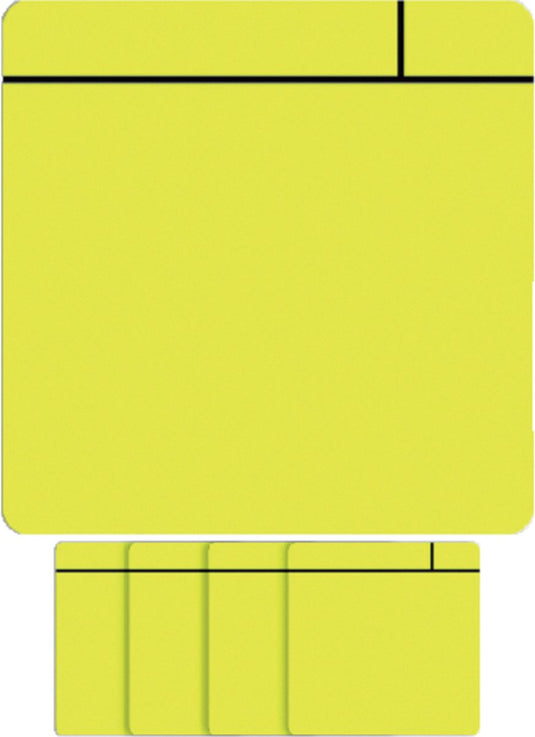 Smit visual magneet scrum - 75x75mm - geel - 5 stuks