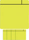 Smit visual magneet scrum - 75x75mm - geel - 5 stuks