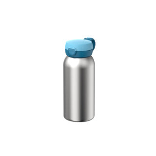 Mepal isoleerfles met flipdop campus - 500 ml - waterfles rvs - lekdicht - hygiënische deksel - cool blue