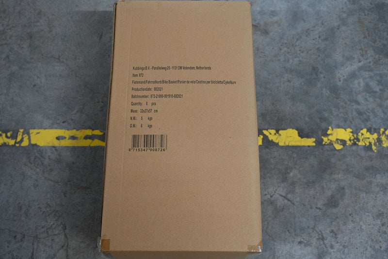 Load image into Gallery viewer, Volare Gevlochten Rieten Fietsmand - Klein - Zwart
