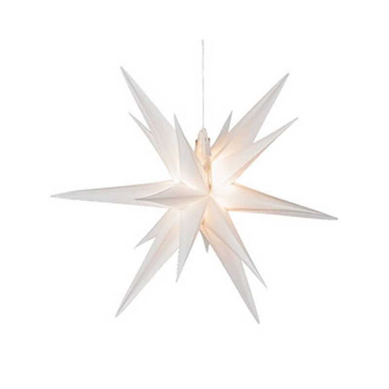 Load image into Gallery viewer, Lumineo Lumineo Kerstster PVC Steady Wit 6 LEDs Binnen Buiten 60 cm
