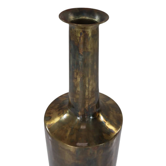 Hsm collection vaas bergamo groot 24x75 cm goudkleurig