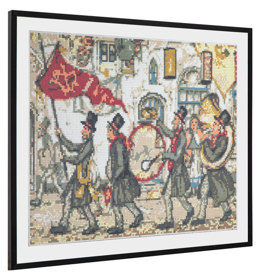 Grafix diamond painting anton pieck fanfare 40x50cm
