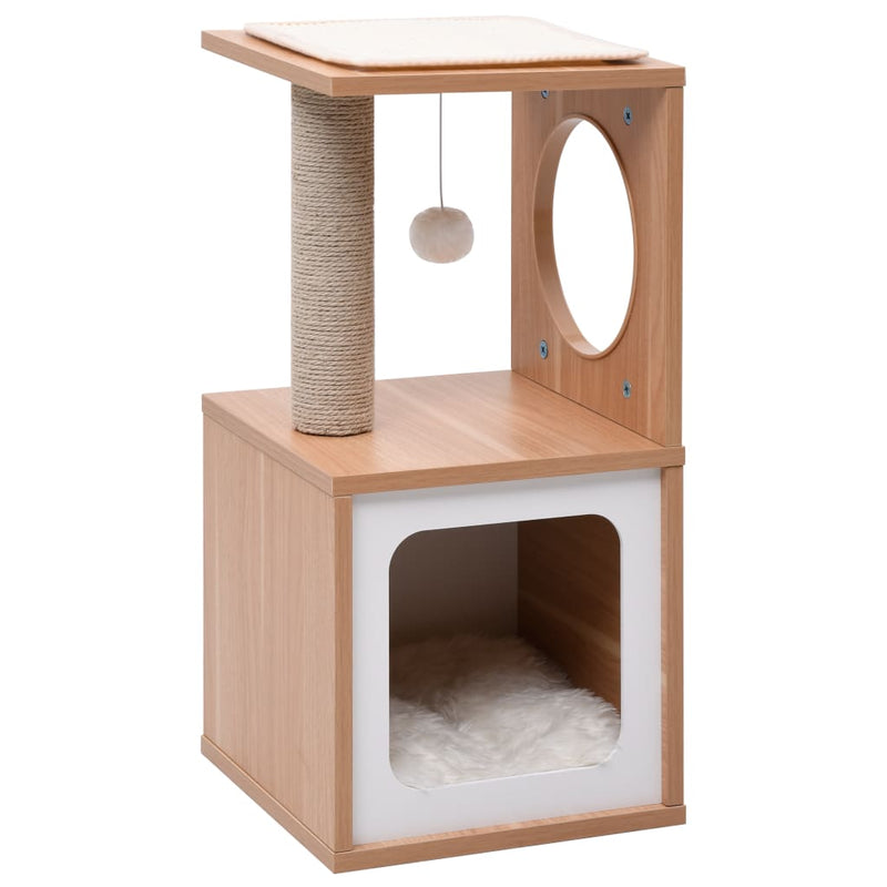 Load image into Gallery viewer, Vidaxl kattenkrabpaal met sisal krabmat 60 cm
