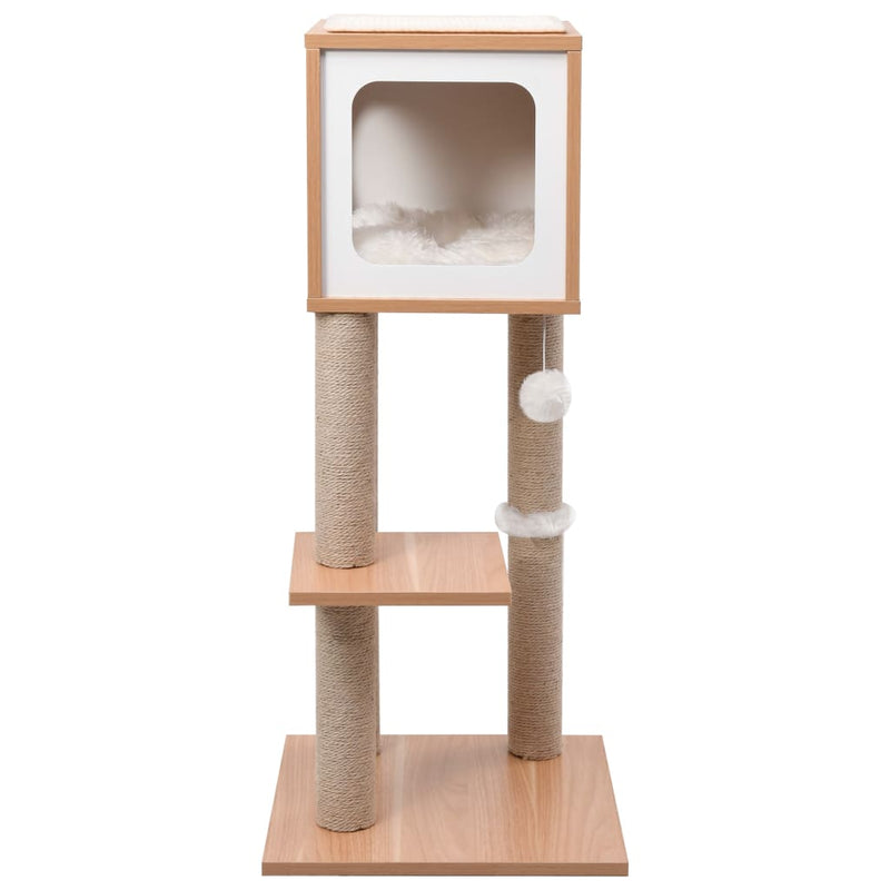 Load image into Gallery viewer, Vidaxl kattenkrabpaal met sisal krabmat 90 cm
