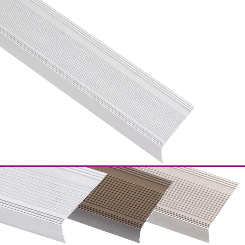 Load image into Gallery viewer, Vidaxl trapneuzen l-vormig 5 st 100 cm aluminium zilverkleurig
