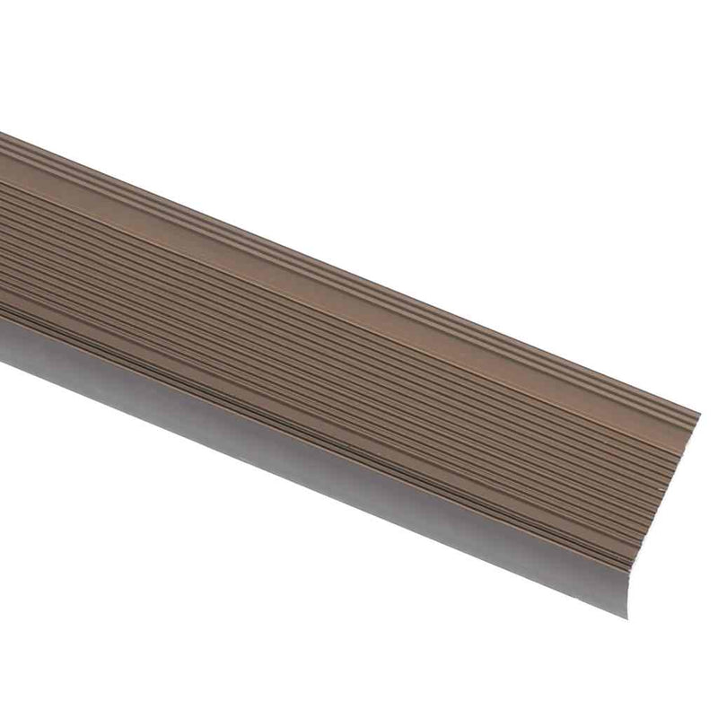 Load image into Gallery viewer, Vidaxl trapneuzen l-vormig 5 st 100 cm aluminium bruin
