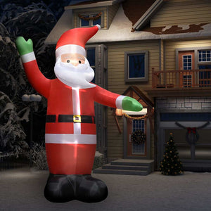 Vidaxl kerstman opblaasbaar met led's ip44 4,5 m