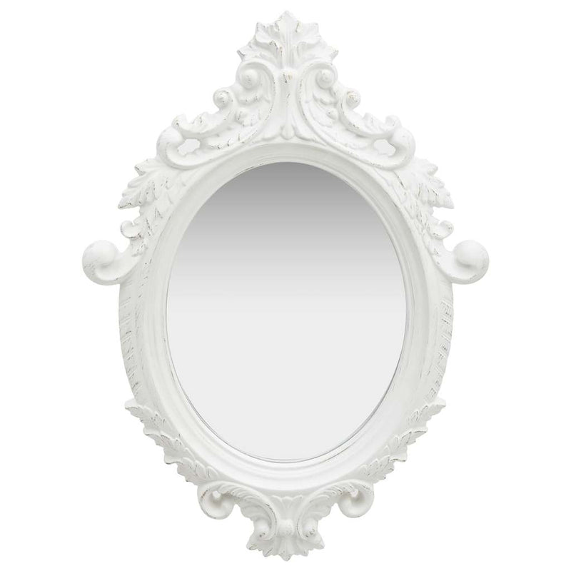 Load image into Gallery viewer, Vidaxl wandspiegel kasteel stijl 56x76 cm wit
