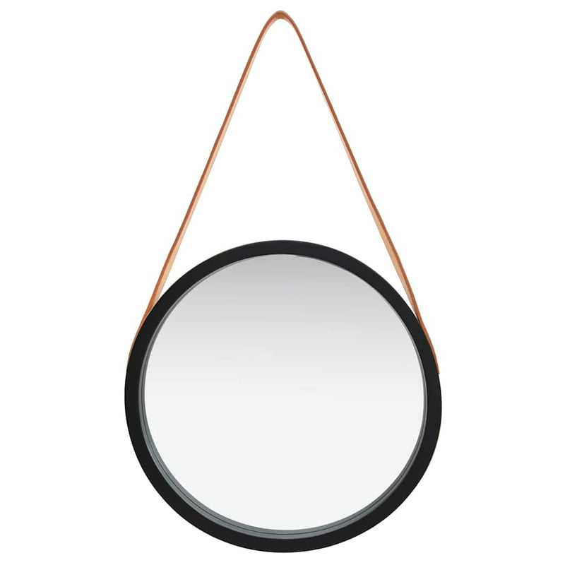 Load image into Gallery viewer, Vidaxl wandspiegel met band 40 cm zwart
