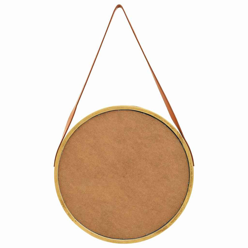 Load image into Gallery viewer, Vidaxl wandspiegel met band 50 cm goudkleurig
