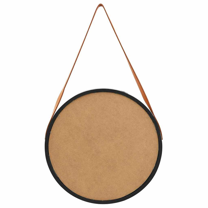 Load image into Gallery viewer, Vidaxl wandspiegel met band 50 cm zwart

