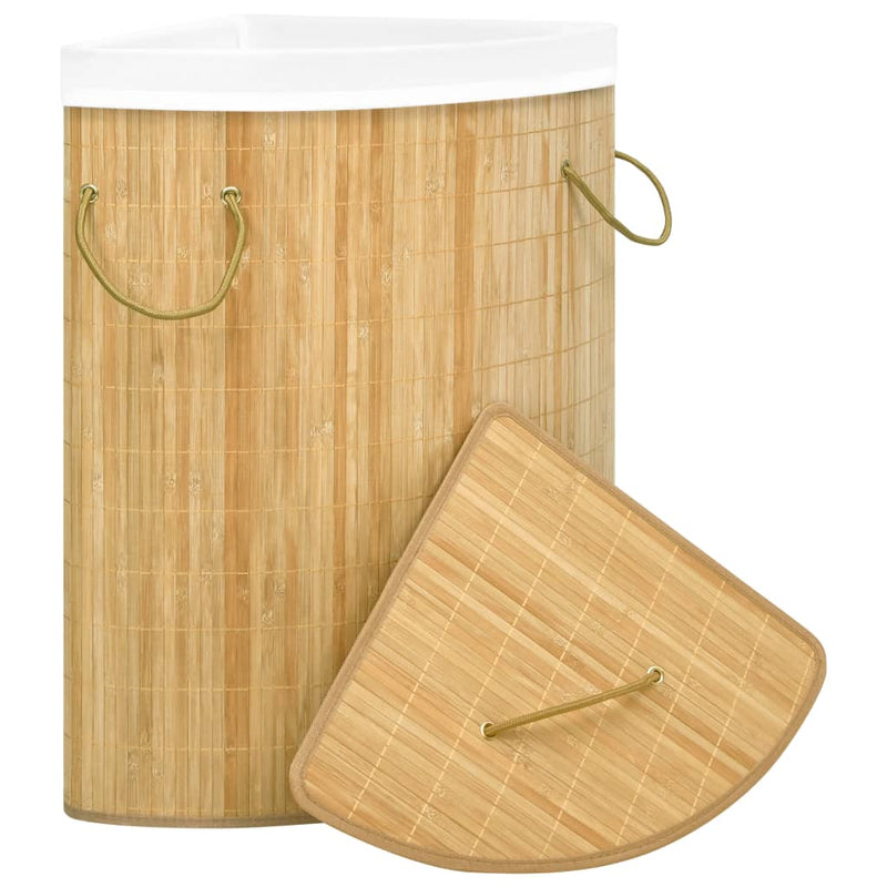 Load image into Gallery viewer, Vidaxl hoekwasmand 60 l bamboe
