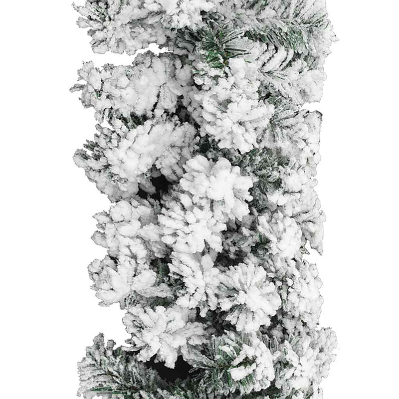 Load image into Gallery viewer, Vidaxl kerstslinger met sneeuw 20 m pvc groen
