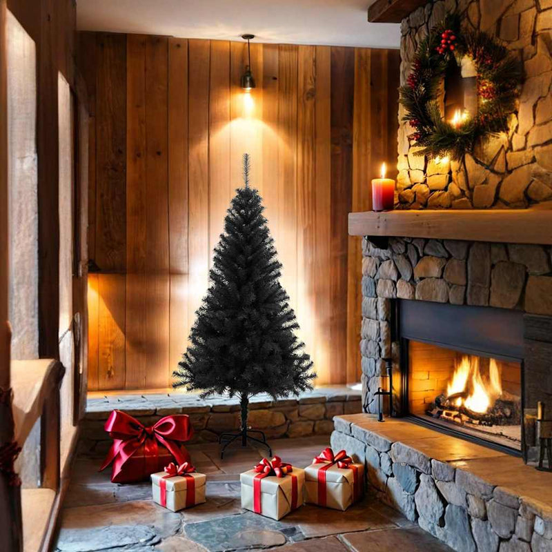 Load image into Gallery viewer, Vidaxl kunstkerstboom met standaard 150 cm pvc zwart
