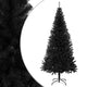 Vidaxl kunstkerstboom met standaard 180 cm pvc zwart