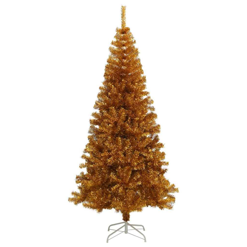 Load image into Gallery viewer, Vidaxl kunstkerstboom met standaard 180 cm pet goudkleurig
