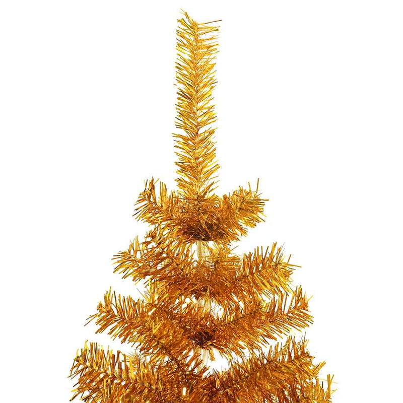 Load image into Gallery viewer, Vidaxl kunstkerstboom met standaard 180 cm pet goudkleurig
