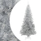 VidaXL Kunstkerstboom met standaard 180 cm PET zilverkleurig