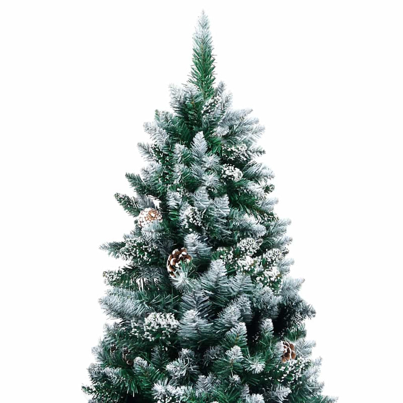 Afbeelding laden in galerijviewer, Vidaxl kunstkerstboom met dennenappels en witte sneeuw 240 cm
