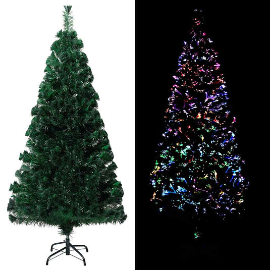 Vidaxl kunstkerstboom met standaard 120 cm glasvezel groen