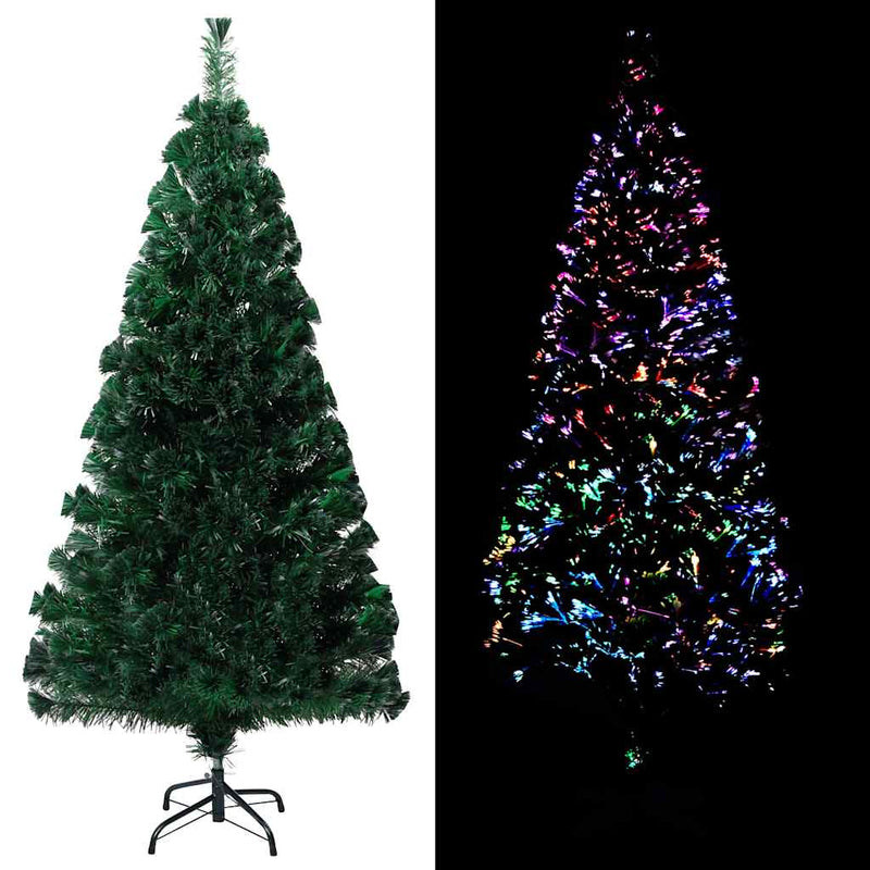 Load image into Gallery viewer, Vidaxl kunstkerstboom met standaard 120 cm glasvezel groen
