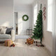 Vidaxl kunstkerstboom met standaard half 180 cm pvc groen