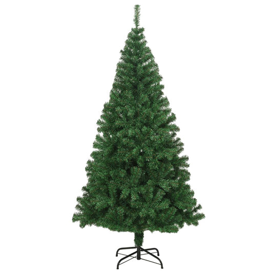 VidaXL Kunstkerstboom met dikke takken 180 cm PVC groen